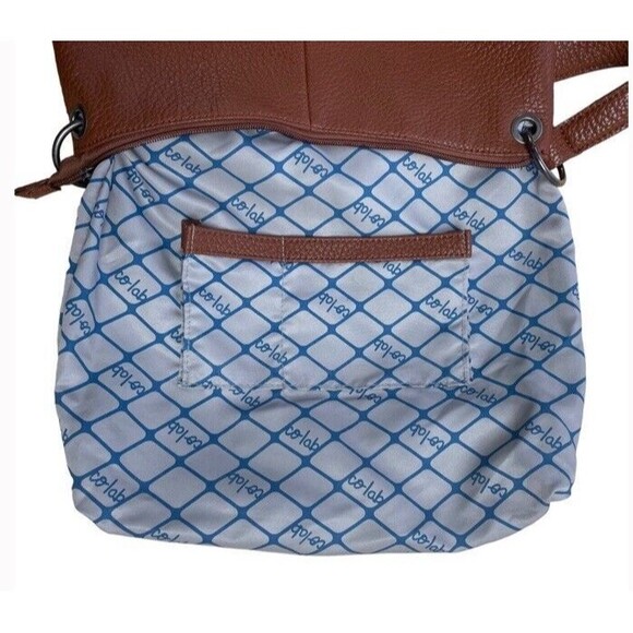 Co lab Pebbled Vegan Leather Shoulder Bag Brown Boho Fall Casual Trendy Hobo EUC - Picture 9 of 16